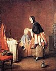 Jean Baptiste Simeon Chardin Canvas Paintings - The Dressing Table